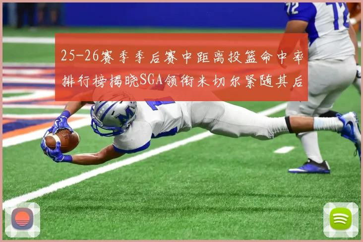 25-26赛季季后赛中距离投篮命中率排行榜揭晓SGA领衔米切尔紧随其后哈登位列第五